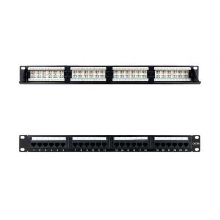 Patch Panel Nanocable 10-21-4124- 24 Puertos- Cat-6a- Altura 1U