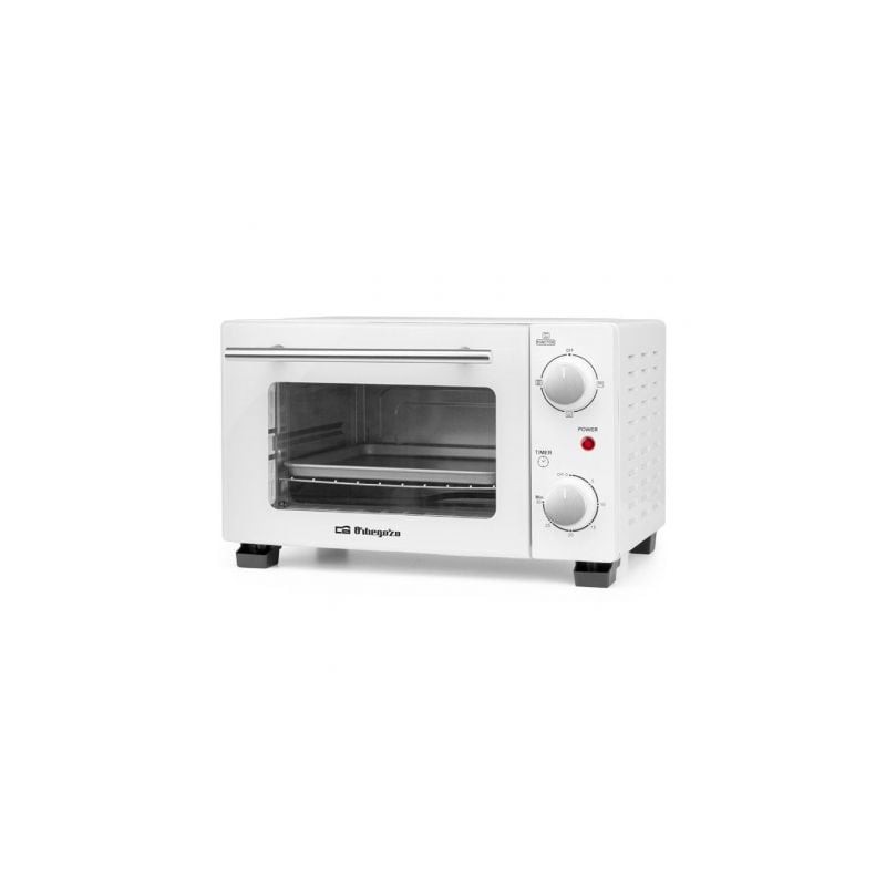 Horno de Sobremesa Orbegozo HO 975- 800W- Capacidad 10L- Blanco