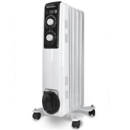 Radiador de Aceite Orbegozo RF 1000- 2 Potencias- 500-1000W- 5 Elementos Caloríficos