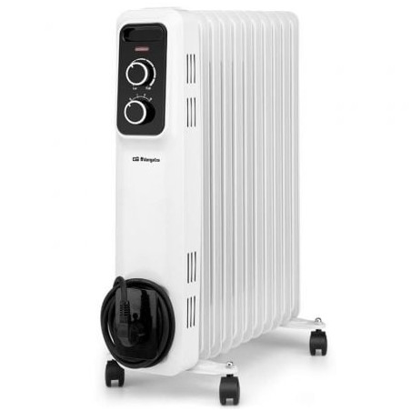 Radiador de Aceite Orbegozo RS 2500- 3 Potencias- 2500W- 11 Elementos Caloríficos