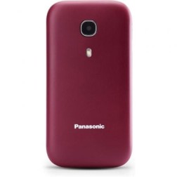 Teléfono Móvil Panasonic KX-TU400EXR para Personas Mayores- Rojo Granate