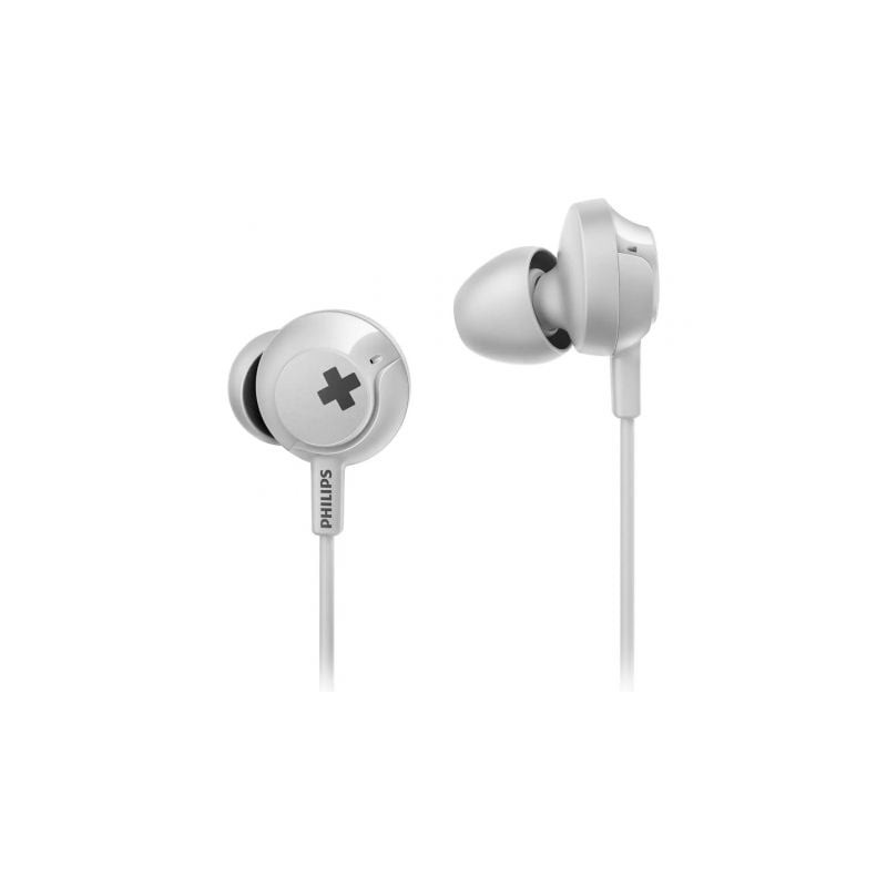 Auriculares Intrauditivos Philips SHE4305WT- con Micrófono- Jack 3-5- Blancos