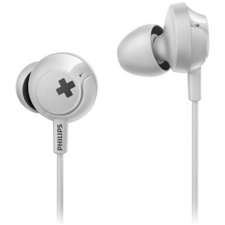 Auriculares Intrauditivos Philips SHE4305WT- con Micrófono- Jack 3-5- Blancos