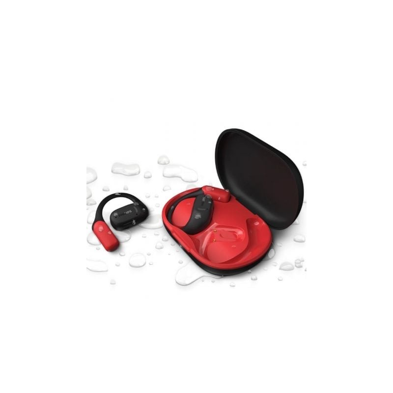 Auriculares Deportivos Bluetooth Philips TAA6709BK con estuche de carga- Autonomía 7h- Negros y Rojos