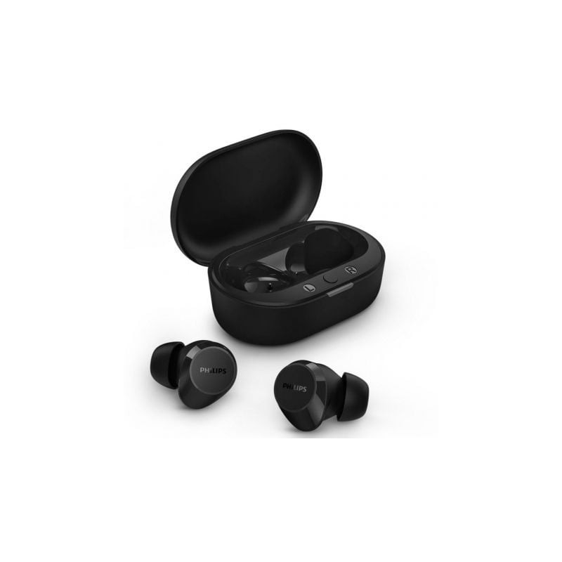 Auriculares Bluetooth Philips TAT1209 con estuche de carga- Autonomía 6h- Negros