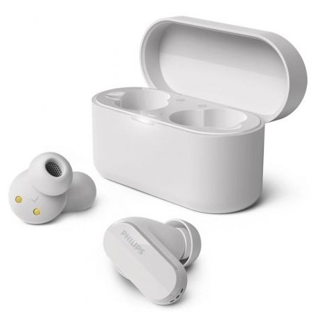 Auriculares Bluetooth Philips TAT3508WT con estuche de carga- Autonomía 7h- Blancos