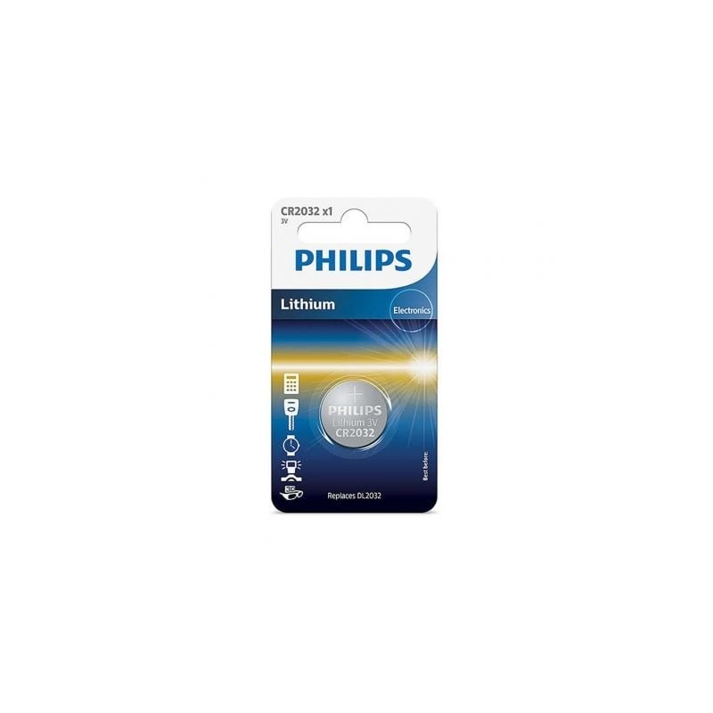 Pila de Botón Philips CR2032- 3V