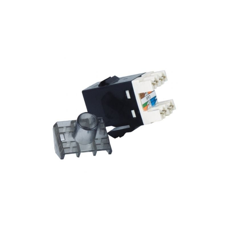 Conector RJ45 Phasak SD 3018 Cat-6 UTP- Negro