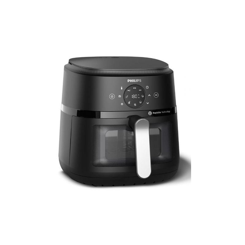 Freidora por Aire - Sin Aceite Philips Airfryer Serie 2000- 1700W- Capacidad 6-2L