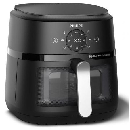 Freidora por Aire - Sin Aceite Philips Airfryer Serie 2000- 1700W- Capacidad 6-2L