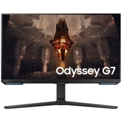 Smart Monitor Gaming Samsung Odyssey G7 S28BG700EP 28"- 4K- 1ms- 144Hz- IPS- Regulable en altura- Smart TV- Multimedia- Negro