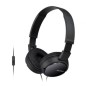 Auriculares Sony MDRZX110APB- con Micrófono- Jack 3-5- Negros