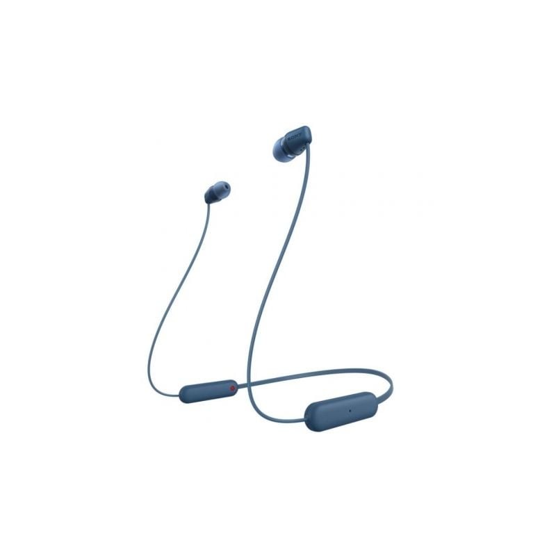 Auriculares Inalámbrico Intrauditivos Sony WI-C100- con Micrófono- Bluetooth- Azules