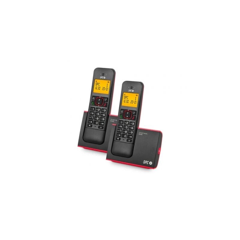 Teléfono Inalámbrico SPC Blade 7292RC2- Pack DUO- Rojo y Negro