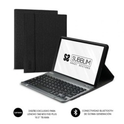 Funda con Teclado Subblim KeyTab Pro BT para Tablet Lenovo Tab M10 FHD Plus de 10-3"- Negra