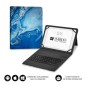 Funda con Teclado Subblim Keytab Pro Bluetooth para Tablets de 9"-11"- Marmol Azul