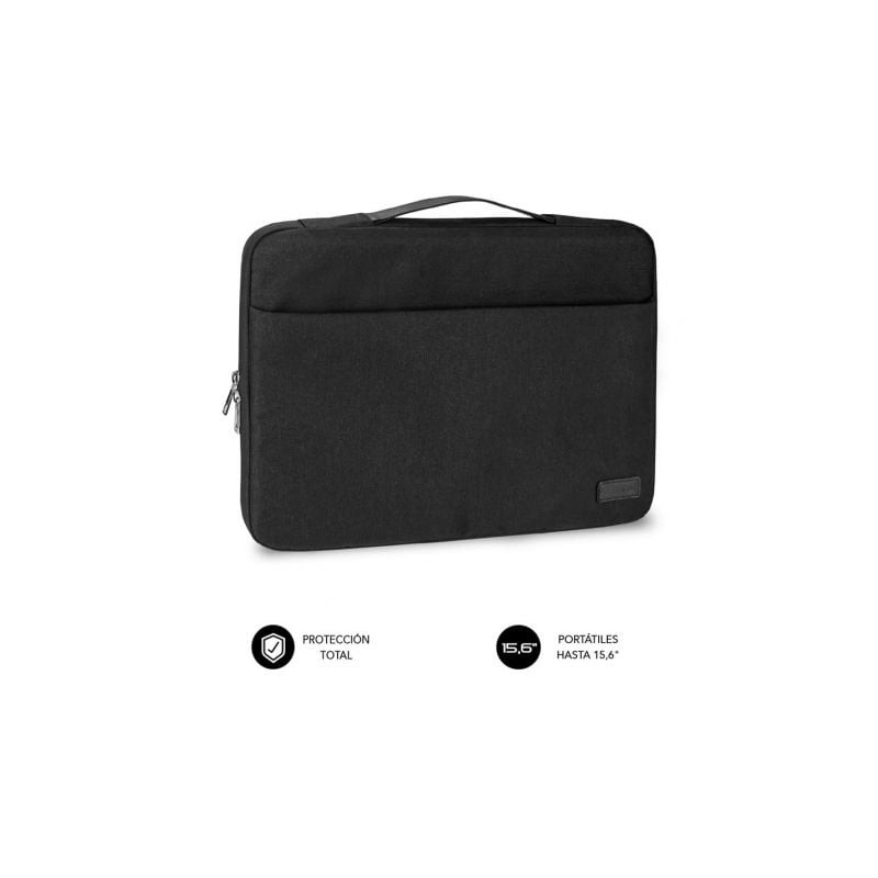 Maletín Subblim Elegant Laptop Sleeve para Portátiles hasta 15-6"- Negro