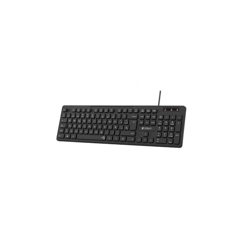 Teclado Subblim Business Slim Silencioso- Negro