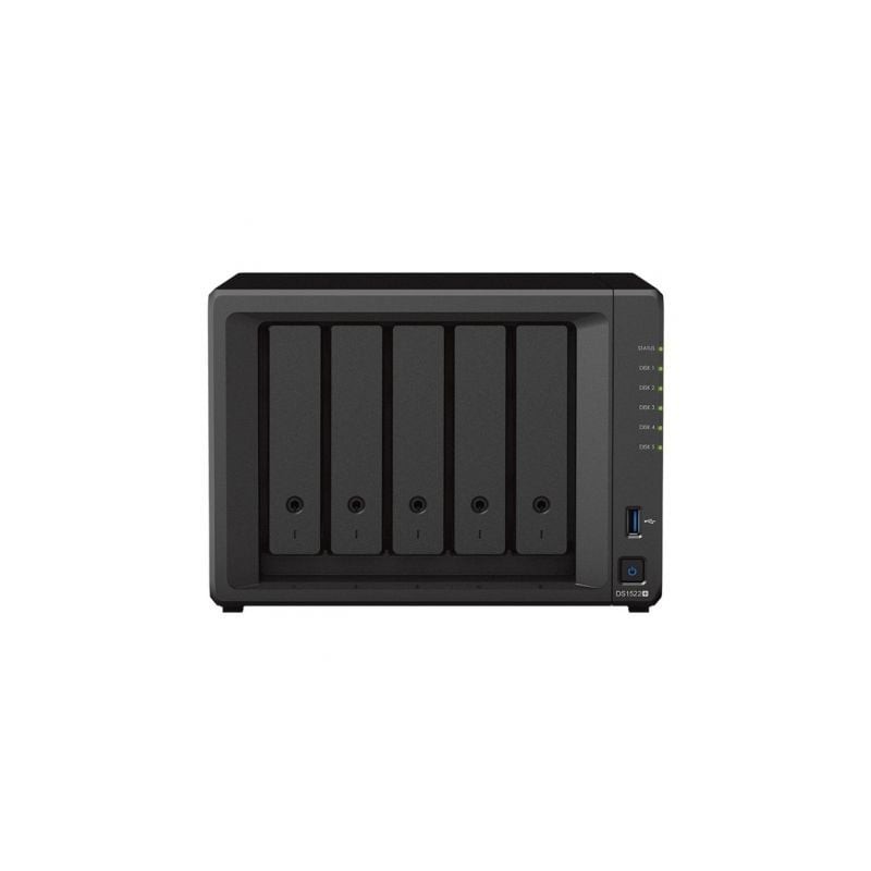 NAS Synology Diskstation DS1522+- 5 Bahía 3-5"- 2-5"- 8GB DDR4- Formato Torre