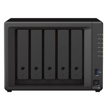 NAS Synology Diskstation DS1522+- 5 Bahía 3-5"- 2-5"- 8GB DDR4- Formato Torre