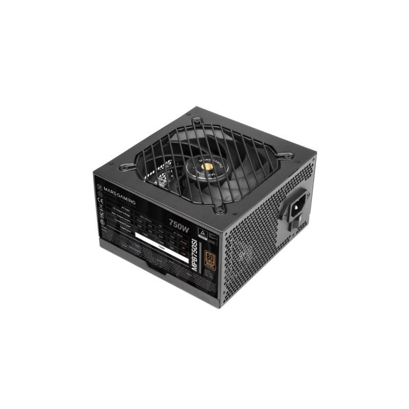 Fuente de Alimentación Mars Gaming MPB750SI- 750W- Ventilador 12cm- 80 Plus Bronze