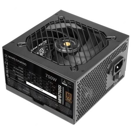 Fuente de Alimentación Mars Gaming MPB750SI- 750W- Ventilador 12cm- 80 Plus Bronze