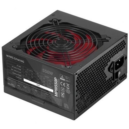 Fuente de Alimentación Mars Gaming MPIII550P- 550W- Ventilador 12cm