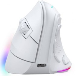 Ratón Gaming Ergonómico Inalámbrico Mars Gaming MM-SK- Hasta 8400 DPI- Blanco