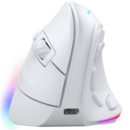 Ratón Gaming Ergonómico Inalámbrico Mars Gaming MM-SK- Hasta 8400 DPI- Blanco