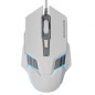 Ratón Gaming Mars Gaming MM024- Hasta 4000 DPI- Blanco