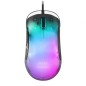 Ratón Gaming Mars Gaming MMGLOW- Hasta 12800DPI- Negro