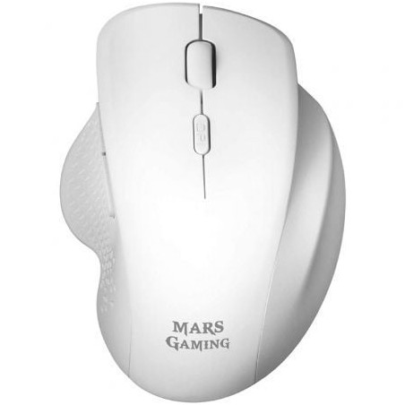 Ratón Gaming Inalámbrico Mars Gaming MMWERGO- Hasta 3200 DPI- Blanco