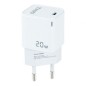 Cargador de Pared TooQ TQWC-PD20WT- 1xUSB Tipo-C- 20W- Blanco