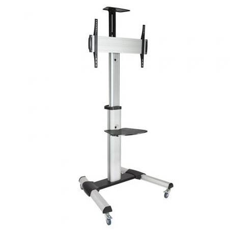 Soporte de Suelo Inclinable- Ajustable con Ruedas TooQ FS1870M-B para TV de 37-70"- hasta 50kg