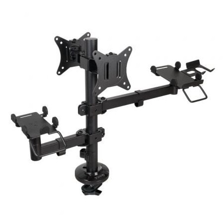 Soporte para 2 Monitores, TPV, Impresora, Términal y Lector TooQ TQPM0002- hasta 9kg