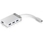 Hub USB Tipo-C Trendnet TUC-H4E- 4xUSB- Blanco y Gris