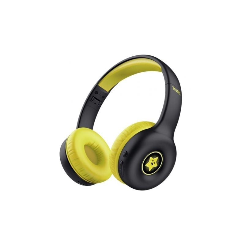 Auriculares Infantiles Inalámbricos Trust Nouna Kids- con Micrófono- Negros