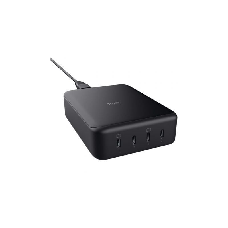 Cargador de Sobremesa Trust Maxo- 4xUSB Tipo-C- 240W- Compatible con Portátiles