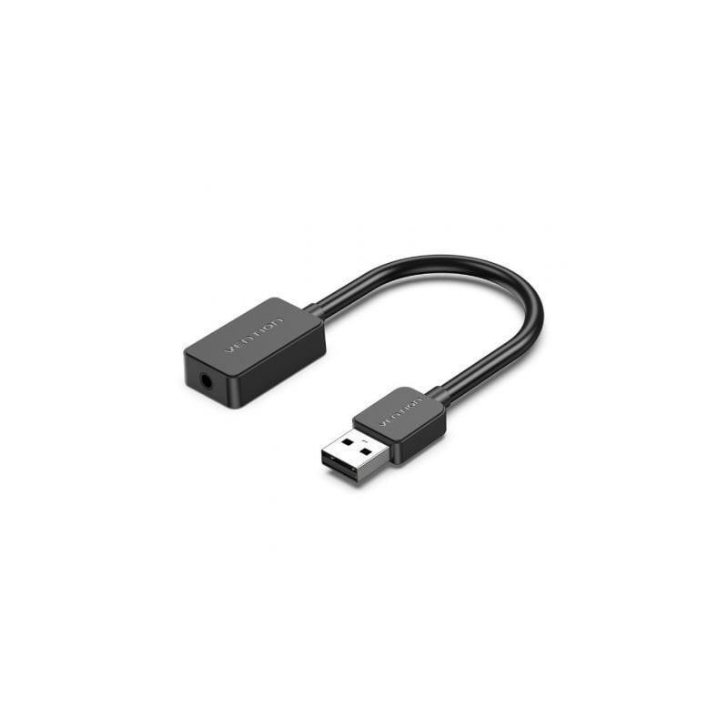 Tarjeta de Sonido Vention CDZB0- USB Macho - 1x Jack 3-5 Hembra