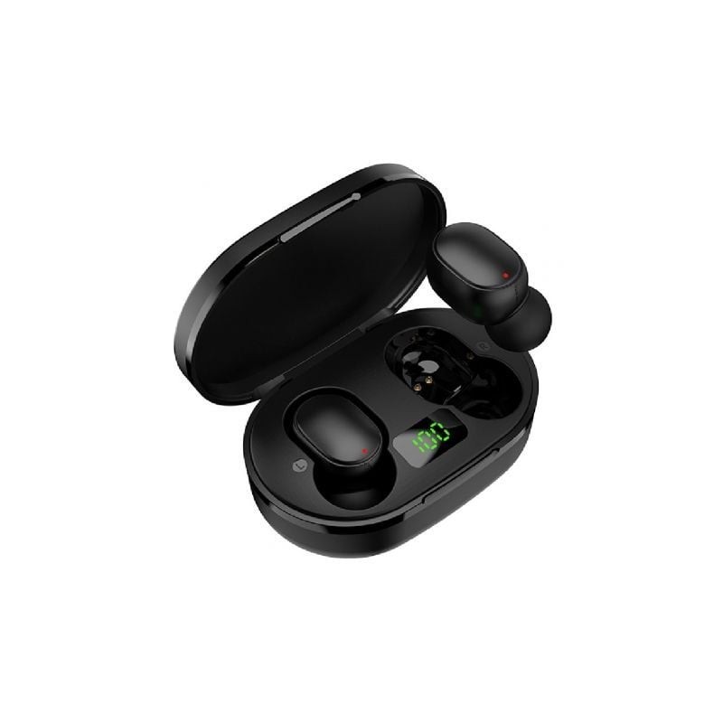 Auriculares Bluetooth Vention Tiny T16 F12B0 con estuche de carga- Autonomía 7h- Negros