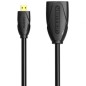 Cable Alargador Micro HDMI 4K Vention ABBBF- Micro HDMI Macho - HDMI Hembra- 1m- Negro