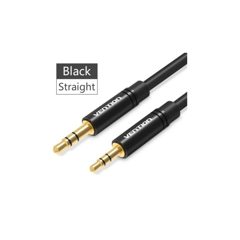 Cable Estéreo Vention BALBD- Jack 3-5 Macho - Jack 2-5 Hembra- 50cm- Negro