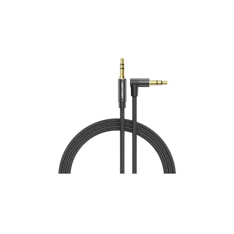 Cable Audio Vention BAZBH- Jack 3-5 Macho - Jack 3-5 Macho- 2m- Negro