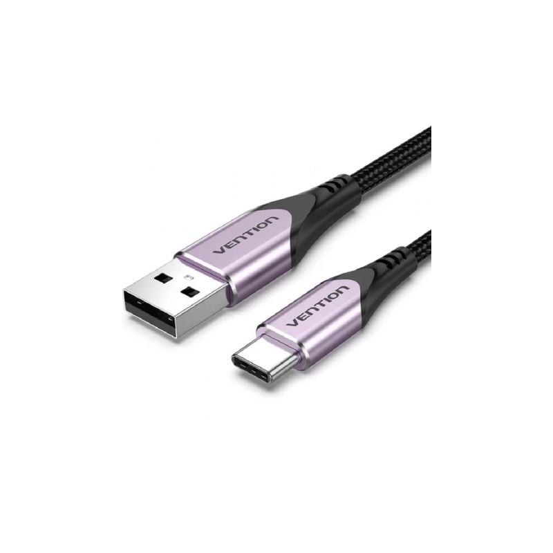 Cable USB 2-0 Tipo-C Vention CODVF- USB Tipo-C Macho - USB Macho- 480Mbps- 1m- Purpura