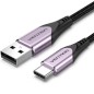 Cable USB 2-0 Tipo-C Vention CODVF- USB Tipo-C Macho - USB Macho- 480Mbps- 1m- Purpura