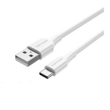 Cable USB 2-0 Tipo-C Vention CTHWF- USB Tipo-C Macho - USB Macho- Hasta 60W- 480Mbps- 1m- Blanco