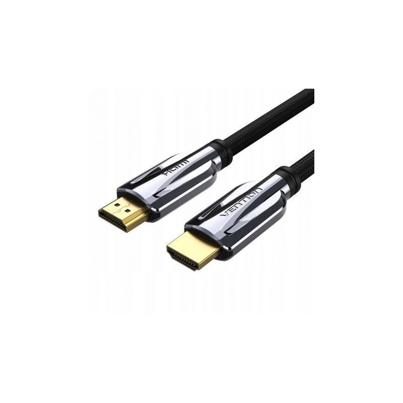 Cable HDMI 2-1 8K Vention AALBF- HDMI Macho - HDMI Macho- 1m- Gris y Negro