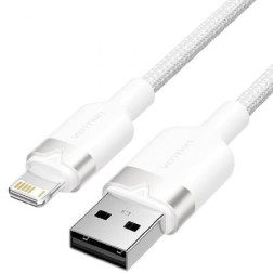 Cable USB Lightning Vention LANWF- USB Macho - Lightning Macho- 480Mbps- 1m- Blanco