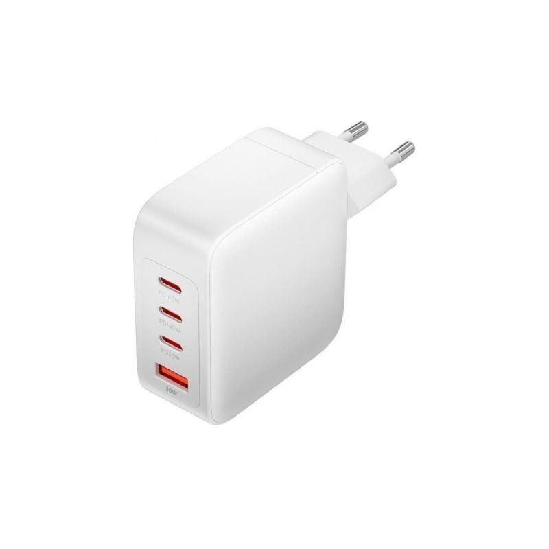 Cargador Gan de Pared Vention FEIW0-EU- 3xUSB Tipo-C + Cable USB Tipo-C- 1xUSB- 140W