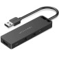 HUB USB 2-0 Vention CHUBB- 3xUSB- 1xMicroUSB PD- 1xLector Tarjetas- Negro